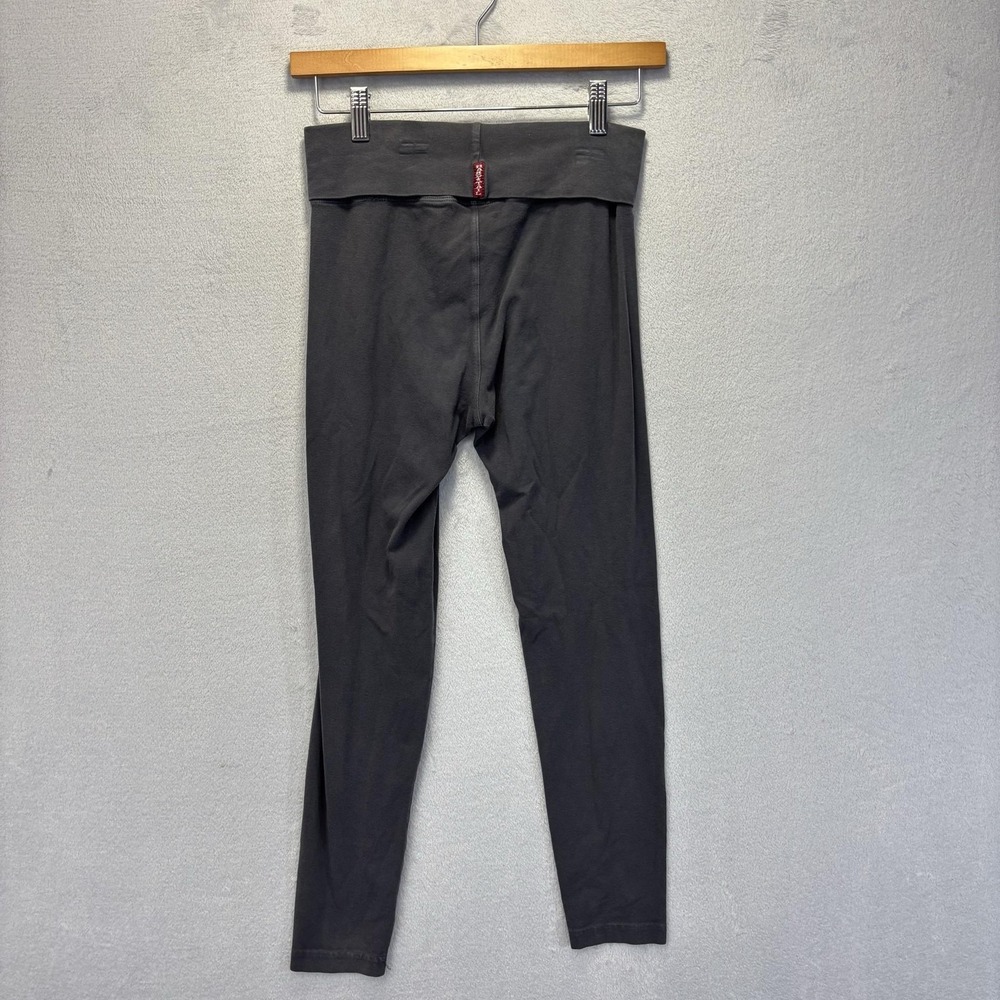 Vintage Y2K Hard Tail Forever W338 Foldover Ankle Leggings Womens Small Gray